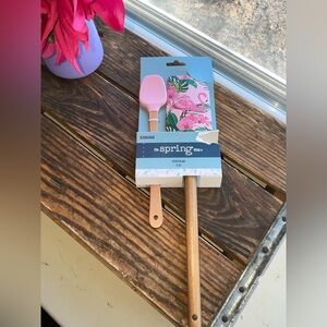 Pink Flamingo and Floral Spatula Set